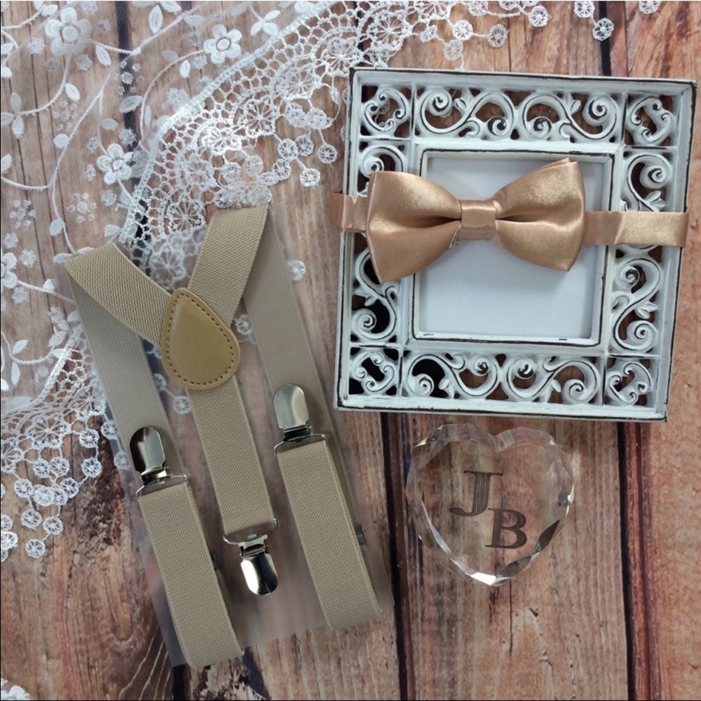 Baby Boys Suspenders & Bow Tie Set